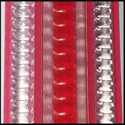 ROJO  Y TRANSPARENTE