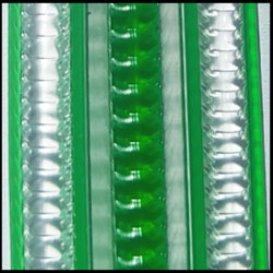 VERDE  Y TRANSPARENTE