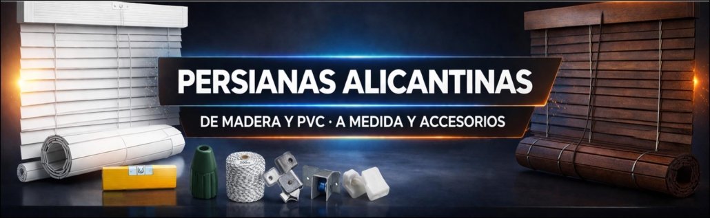 persianas alicantinas de madera y PVC